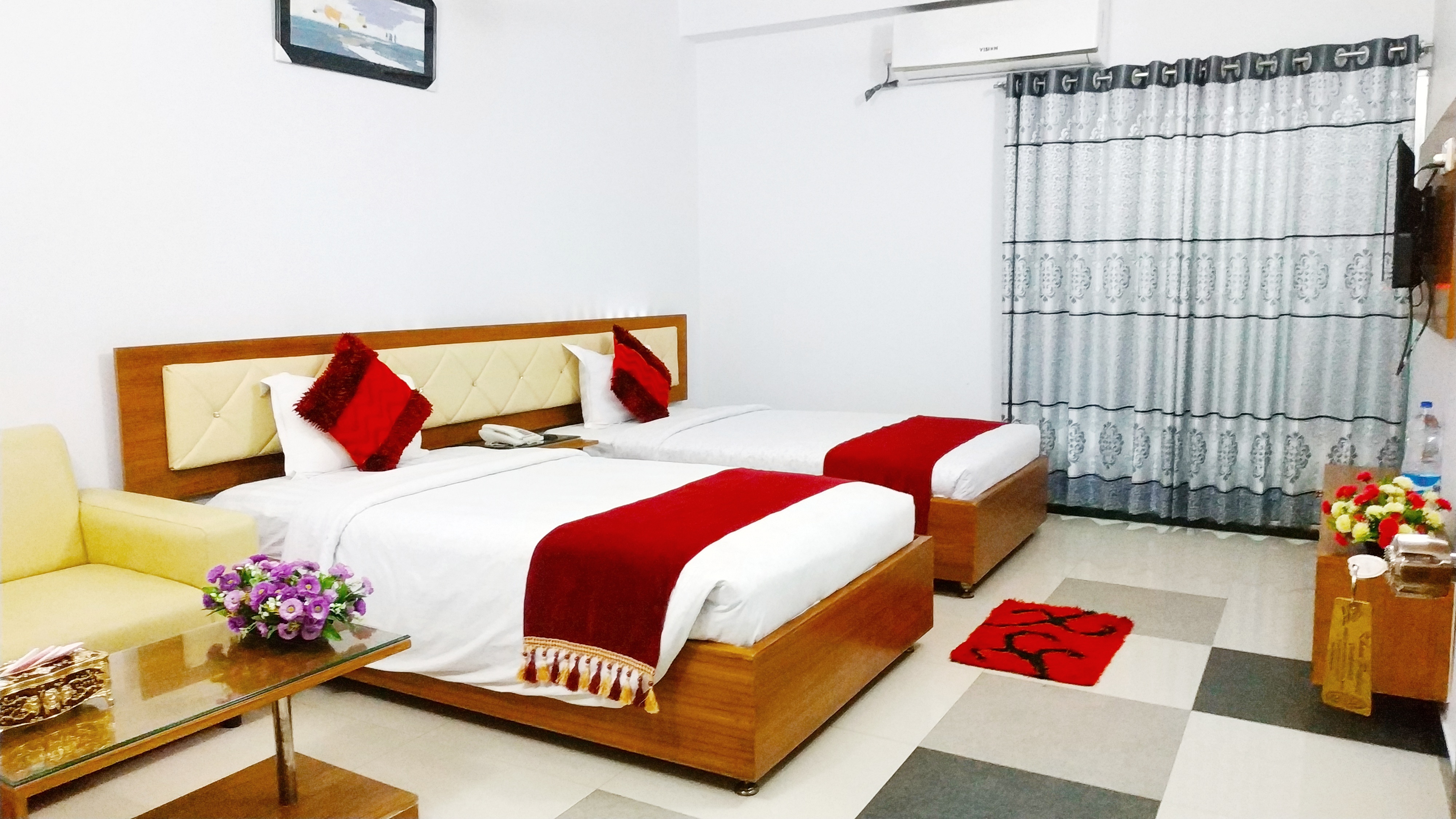 Deluxe Twin (2 Single Bed) – Kuakata Hotel Photo 3