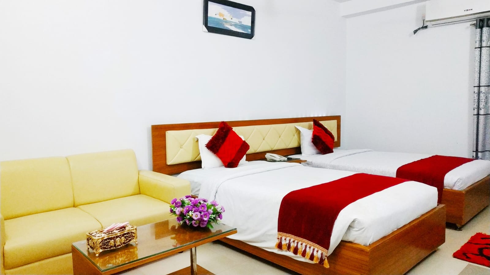 Deluxe Twin (2 Single Bed) – Hotel Khan Palace Kuakata Gallery