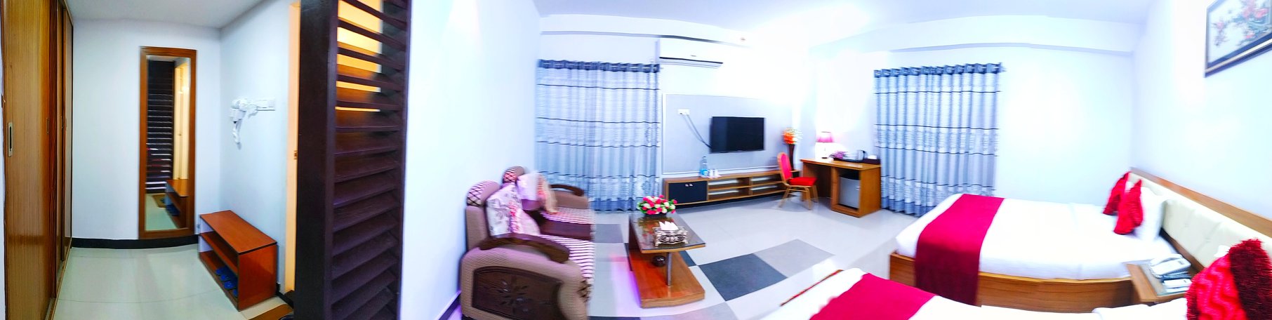 Royal Deluxe Family (1 Couple + 1 Single Bed) – Hotel Khan Palace Kuakata Gallery
