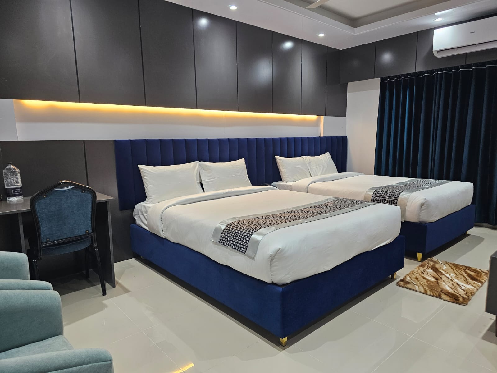Royal Twin (2 Semi Couple Bed) – Hotel Khan Palace Kuakata Gallery
