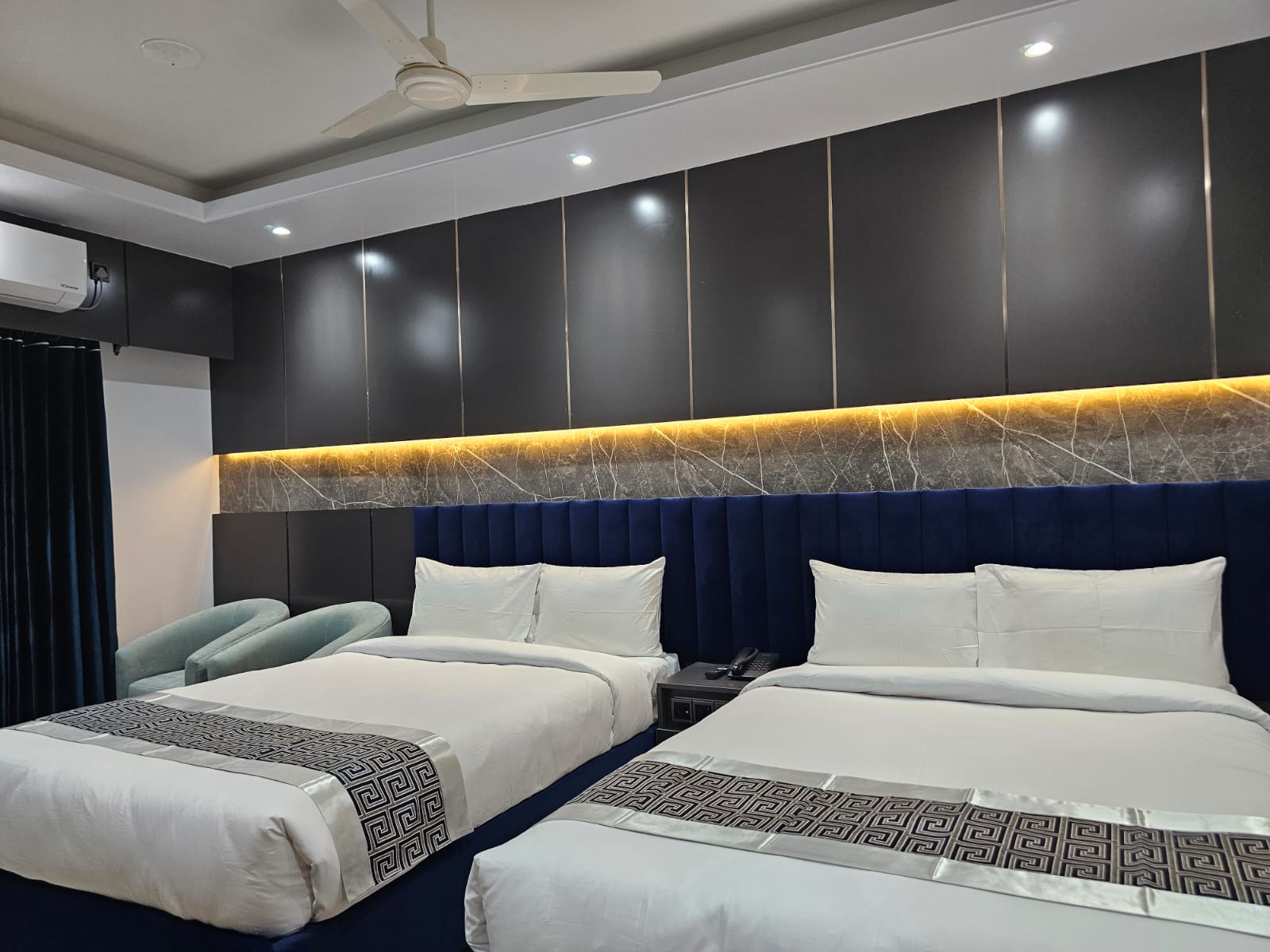 Royal Twin (2 Semi Couple Bed) – Hotel Khan Palace Kuakata Gallery