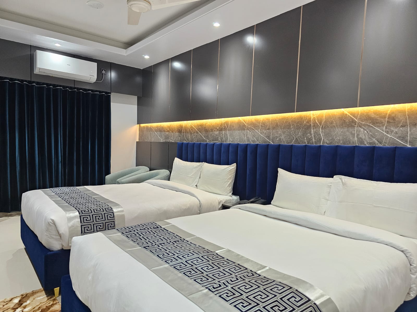 Royal Twin (2 Semi Couple Bed) – Hotel Khan Palace Kuakata Gallery