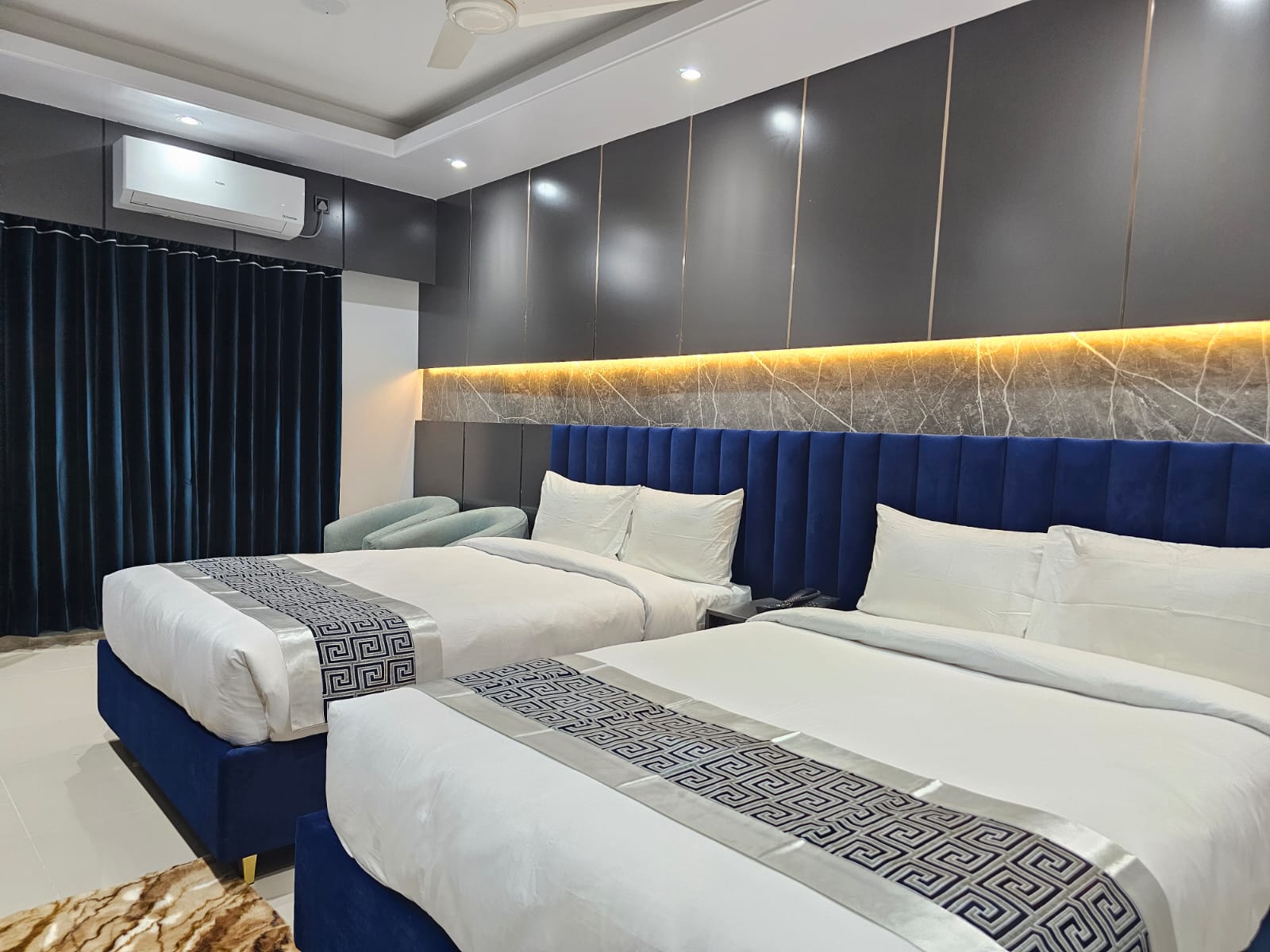 Royal Twin (2 Semi Couple Bed) – Hotel Khan Palace Kuakata Gallery