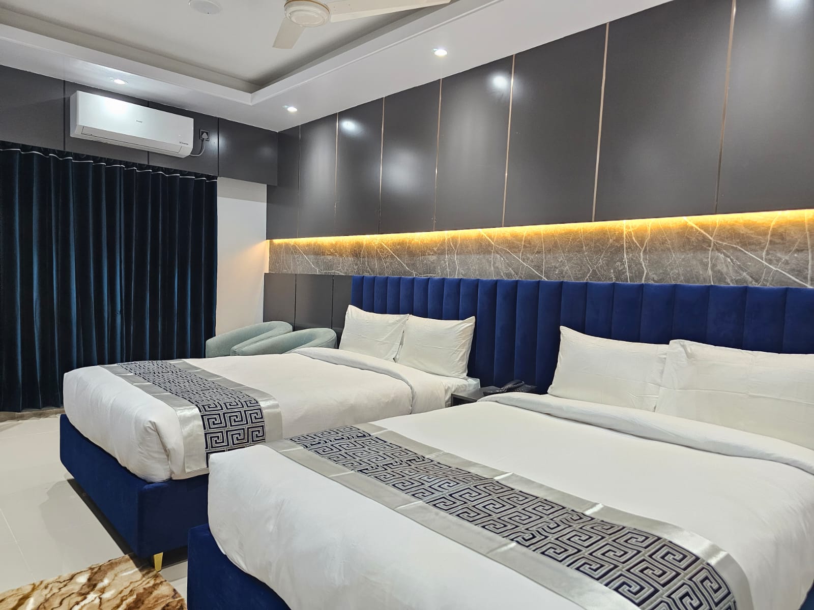 Royal Twin (2 Semi Couple Bed) – Hotel Khan Palace Kuakata Gallery
