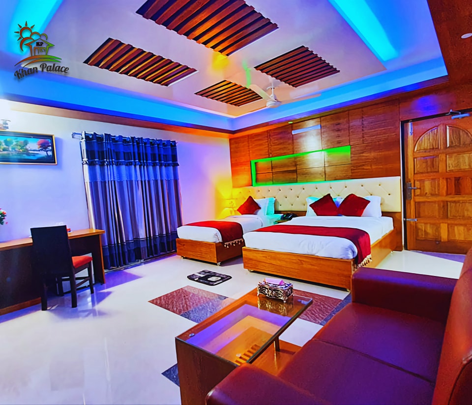 VIP Deluxe Family (1 Couple + 1 Single Bed) – Kuakata Hotel Photo 3